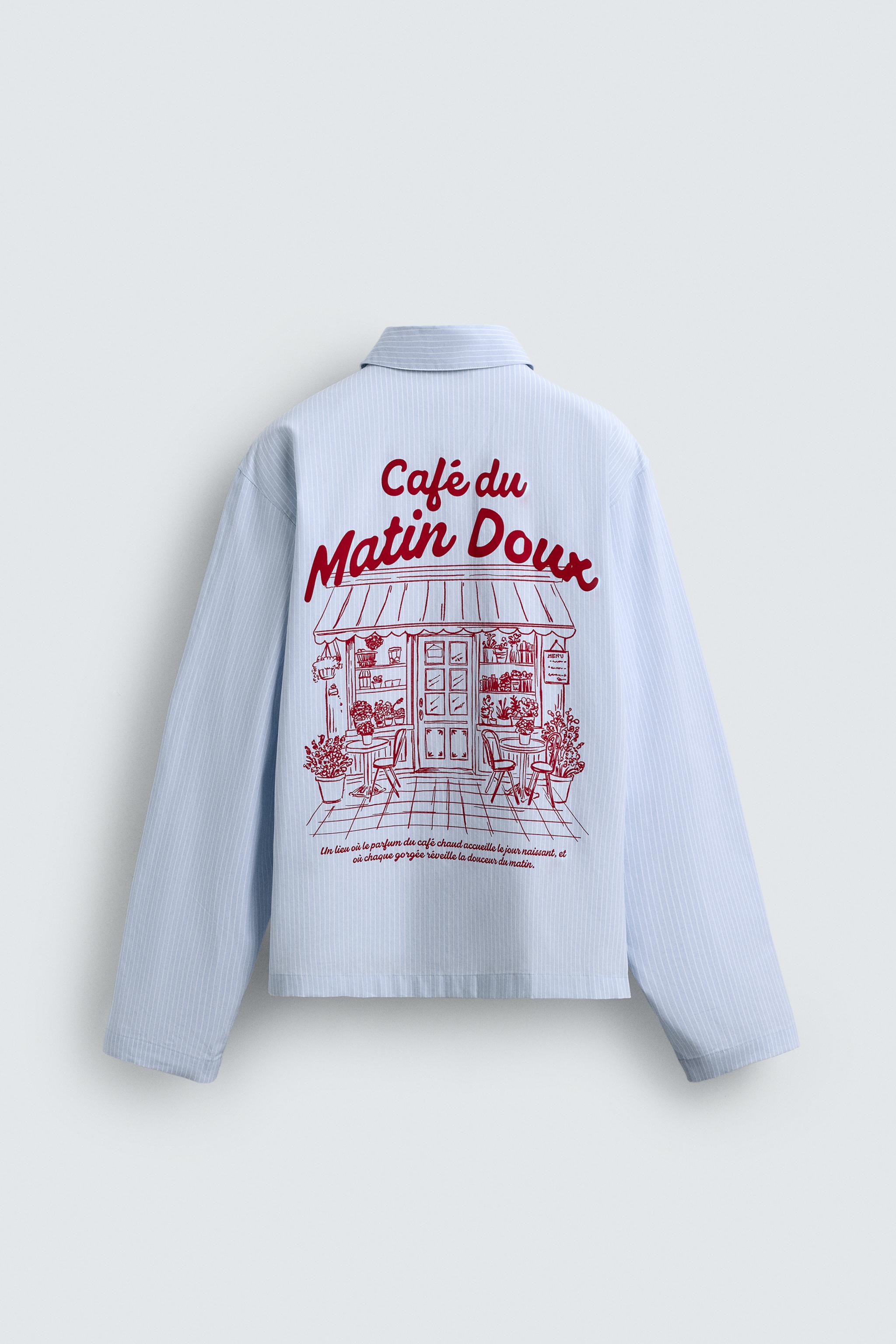 CHEMISE À RAYURES IMPRIMÉ GRAPHIQUE